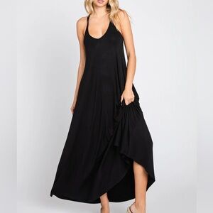 Joseph Ribkoff Pleated spaghetti strap Maxi Dress Size 8